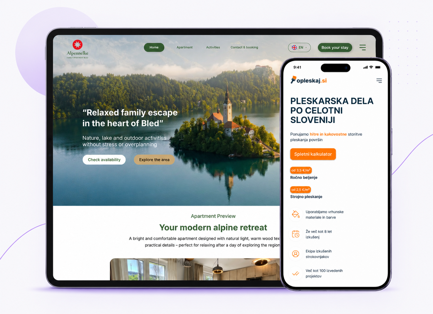 Odzivni dizajn spletne trgovine na iPhone in iPad